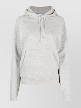 Saint Laurent ribbed hem hoodie