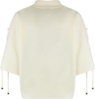 Max Mara Womens Sweater Bevanda Wool White Virgin