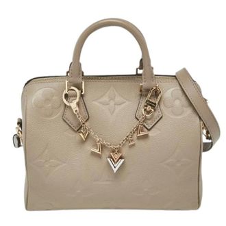 Louis Vuitton Pre-owned Speedy 25 Bandouli&egrave;re - Dames - Pre-owned - Beige - Maat: ONE Size Leer