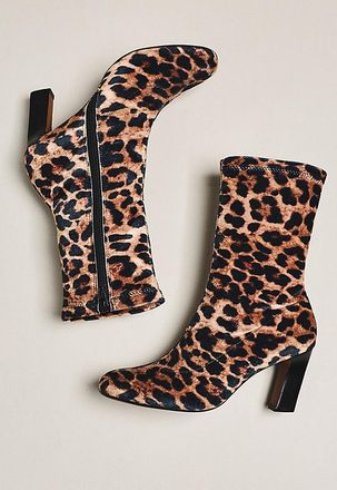 Maeve Studded Stretch Ankle Boots