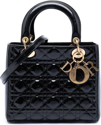 Dior Pre-owned Dior Medium Patent Cannage Lady Dior Ladies 99OYIRI7DQRKXN6S