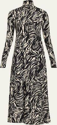 Proenza Schouler Mabel Jersey Turtleneck Dress