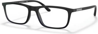 Emporio Armani 0ea4160 Rectangular Eyeglasses in Matte Black Finish