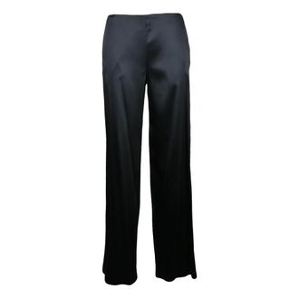 Balenciaga Dames, Broeken, Zwart, Maat: 2XS Satijn