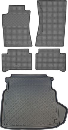 OEM Juego De Alfombrillas De Goma Para Coche Y Alfombrilla Para Maletero Para Mercedes Clase E W211 Sed&aacute;n (4 Puertas) De 2002 A Febrero De 2009