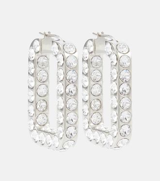 Amina Muaddi Charlotte embellished hoop earrings