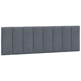 vidaXL Cabecero De Cama Acolchado Terciopelo Gris Oscuro 160 Cm Vidaxl
