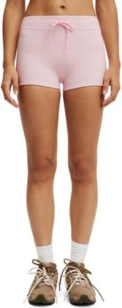 Cotton On Womens Active Ultra Soft Tie Front Micro Short in Cherry Dream at Nordstrom, Size Medium