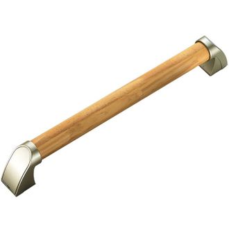 No Brand Barra De Apoyo De Madera Maciza Para Ba&ntilde;o, Montada En La Pared, Barra De Apoyo Auxiliar Recta Para El Ba&ntilde;o, Barra De Apoyo Segura Y Antideslizante Par