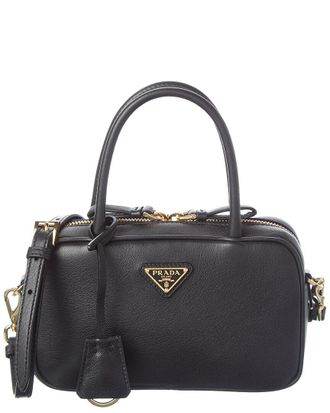 Prada Triangle Leather Shoulder Bag