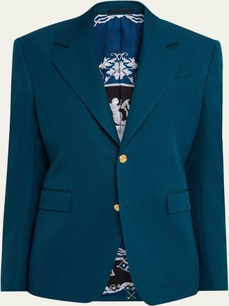 Versace Slim-Fit Wool Blazer