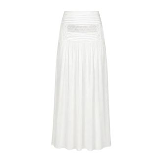 Isabel Marant Falda Maxi Pylka - Skirts - Mujer - Blanco - M