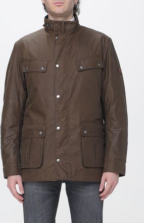 Barbour Giacca Duke in cotone cerato con collo stile biker e tasche