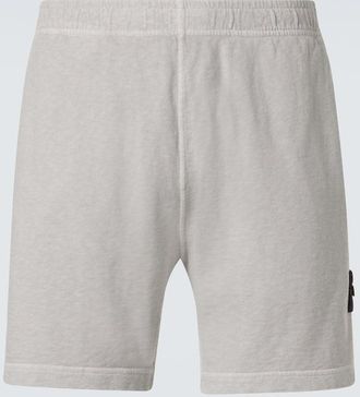 Stone Island Compass cotton fleece shorts