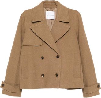 Samsøe & Samsøe double-breasted fitted jacket - Brown