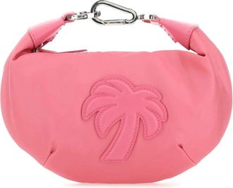Palm Angels Big Palm Handtas - Dames - Handtassen - Roze - ONE Size - Katoen - Tassen