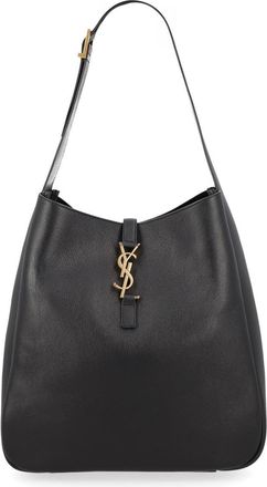 Saint Laurent Womens Shoulder Bag Le 5 &Agrave; 7 Black Calf Leather