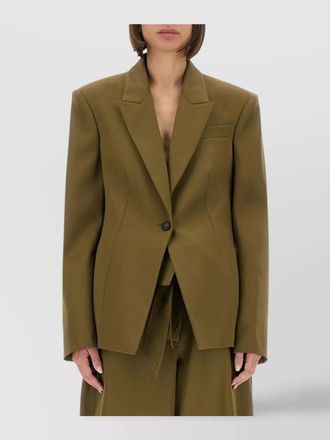 The Attico structured jacket with pockets and lapels