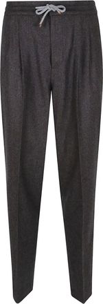 Brunello Cucinelli Pantaloni con coulisse - Nero