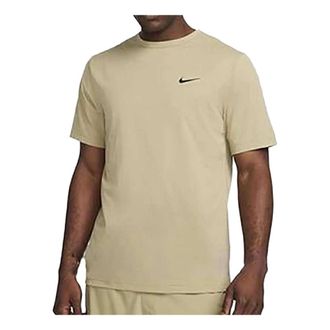 Nike Dri FIT UV Hyverse Mens Short Sleeve Fitness Top Olive DV9840-276
