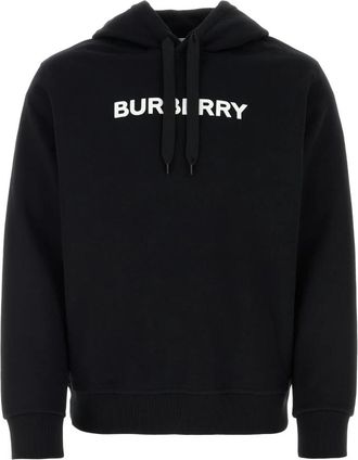 Burberry Katoenen sweatshirt - Heren - Hoodies - Zwart - M - Katoen - Hoodies & sweatvesten