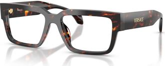 Versace 53mm Rectangle optical glasses in Tortoise at Nordstrom