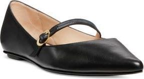 Stuart Weitzman Emilia Mary Jane Flat in Black at Nordstrom Rack, Size 6