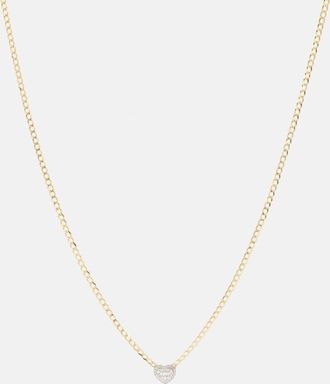 Stone and Strand 10kt gold necklace with diamond