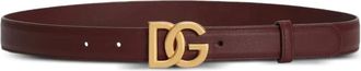 Dolce & Gabbana Leren riem - Rood