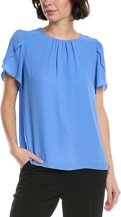 CeCe by Cynthia Steffe Cece Tulip Sleeve Shirred Neck Top