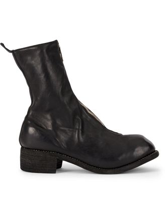 Guidi Stivaletti con zip frontale - Nero