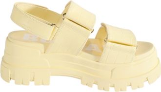 Buffalo Aspha Snd Platform Sandal in Croco Vanilla at Nordstrom, Size 39