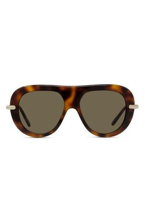 Loewe Slim 52mm Pilot Sunglasses in Dark Havana /Brown at Nordstrom