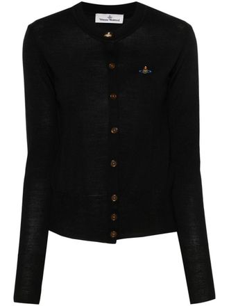 Vivienne Westwood Bea Lightweight Cotton Blend Cardigan Clothing