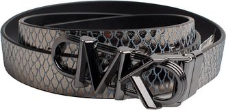 Michael Kors Dames Omkeerbare Metalen Leren Dunne Ceintuur 558992