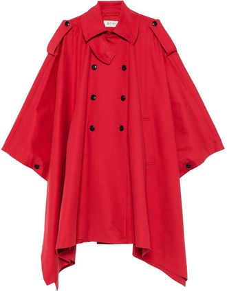 R&oacute;he Double-breasted Asymmetric-hem Coat