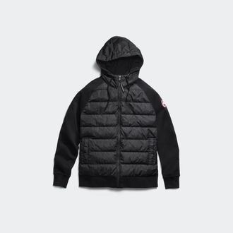 Canada Goose Chandail &agrave; capuchon et fermeture &eacute;clair pleine longueur HyBridgeMD Huron (Hommes, Stone Heather, TTG)