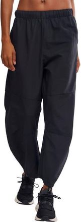 Free People FP Movement Game Day High Rise Barrel Leg Pants in Black at Nordstrom, Size X-Small