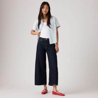 Levi's Middy Wide Leg Ankle Jeans - Womens - 24X27 - Blue