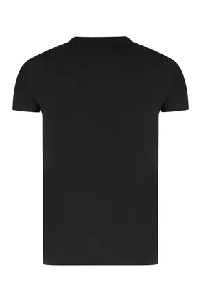Dolce & Gabbana Crew-Neck Cotton T-Shirt - Black