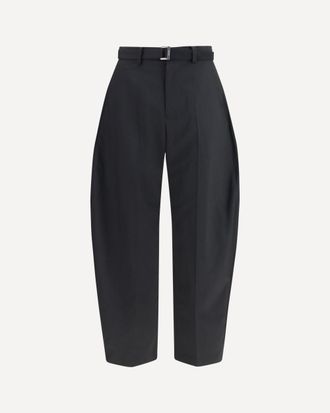 sacai Wool tailored Pants with belt Male 2
