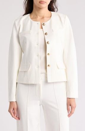 By Design Europe Ponte Jacket in Gardenia at Nordstrom Rack, Size Large