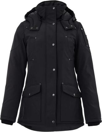 Moose Knuckles Field Jacket con Cappuccio - Dames - Winterjassen - Zwart - S - Katoen - Jassen