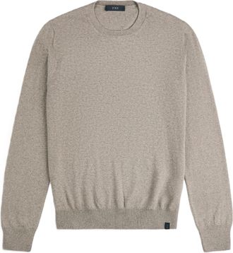 Fay Mens Classic Crewneck Ribbed Knit Sweater