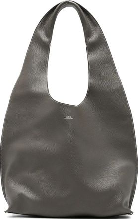 A.P.C. Le Neige Clou Bag - Dames - Schoudertassen - Grijs - ONE Size - Leer - Tassen