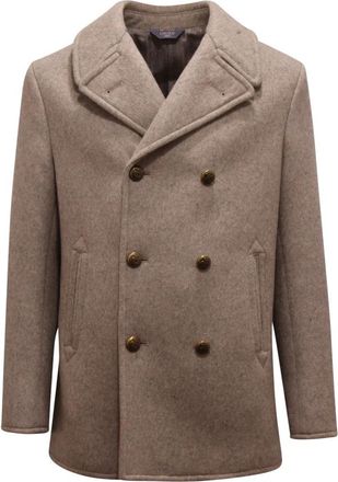 Circolo 1901 Pea Coat - Heren - Mantel - Beige - M - Wol - Jassen