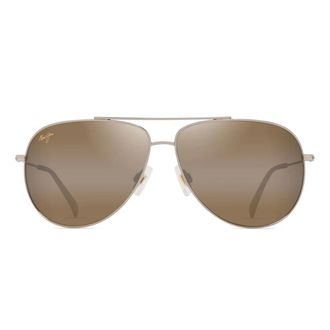 Maui Jim Sunglasses Hauoli Xl H674 16 B Gold/Brown Unisex Polarized