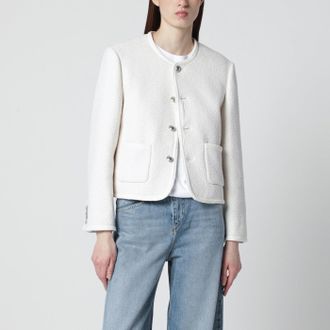 Dunst Cream boucl&eacute; tweed jacket