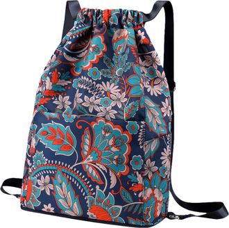 Generic Drawstring Backpack - Breathable Pool Tote Bag, Adjustable Cord Closure with Easy Carry Feature, Comfortable Lightweight Gym Bag, Modern Shape with Ve