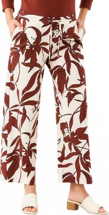 Karen Kane Drawstring Ankle Pants In Print
